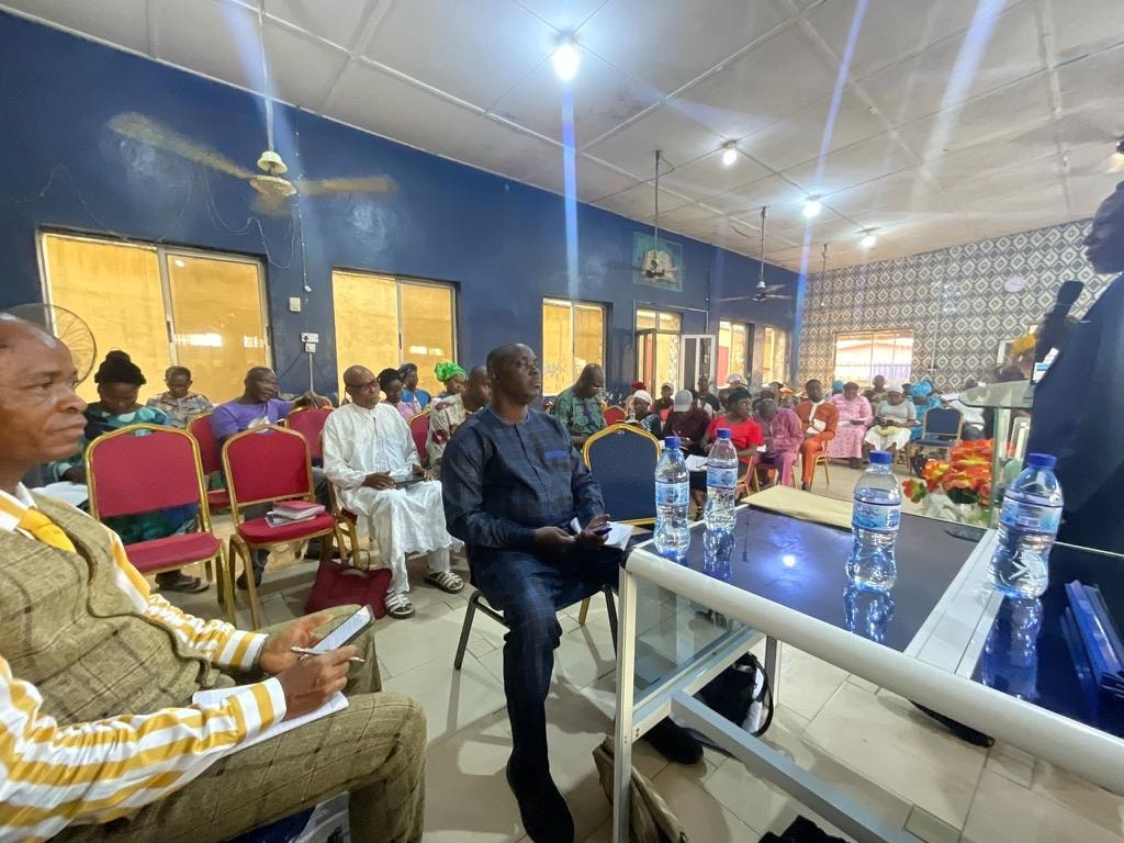 Full congregation seated and engaged during a church service